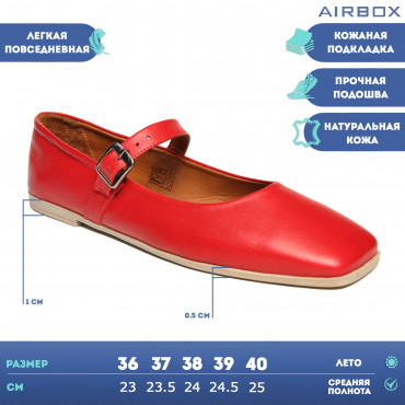 133705 Балетки red