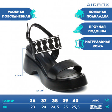 133390 Босоножки black