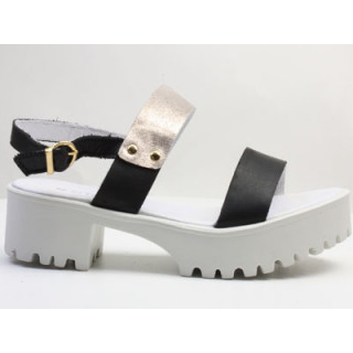 PPB113 5001 BLACK-GOLD Босоножки жен El Tempo