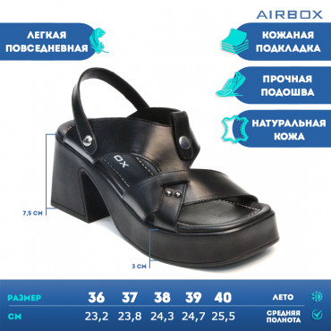 133365 Босоножки black