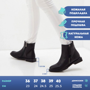 137866 Ботинки черные