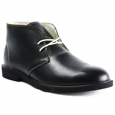 133954 ботинки black leather