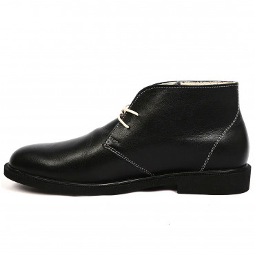 133954 ботинки black leather