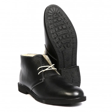 133954 ботинки black leather
