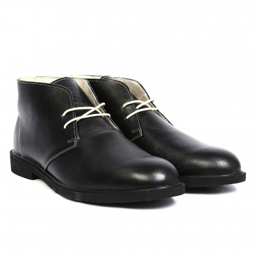 133954 ботинки black leather