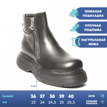 137903 Ботинки черные