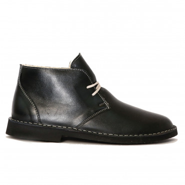 133976 ботинки black leather