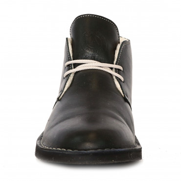 133976 ботинки black leather