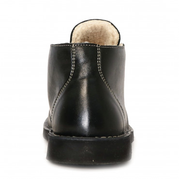 133976 ботинки black leather