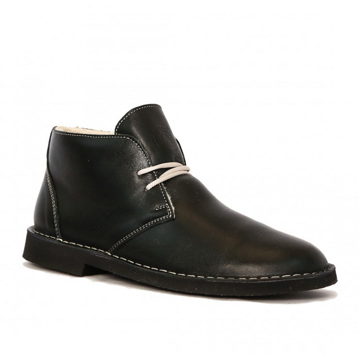 133976 ботинки black leather