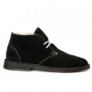 133977 ботинки black suede