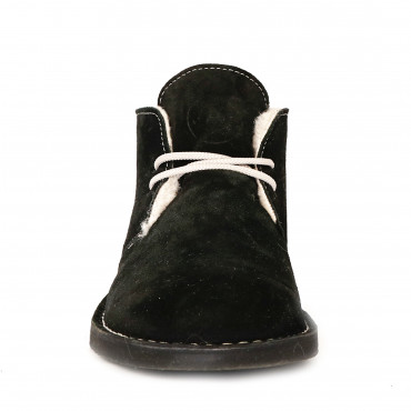 133977 ботинки black suede