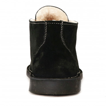 133977 ботинки black suede