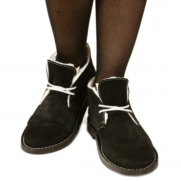 133977 ботинки black suede