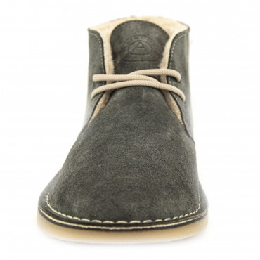 133979 ботинки dark grey suede