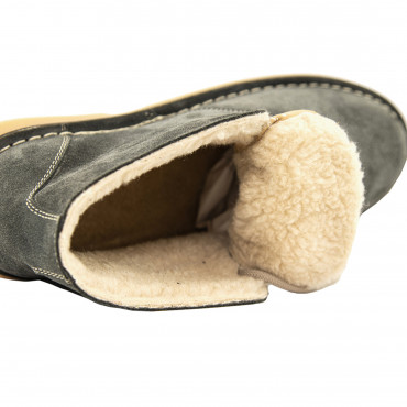133979 ботинки dark grey suede