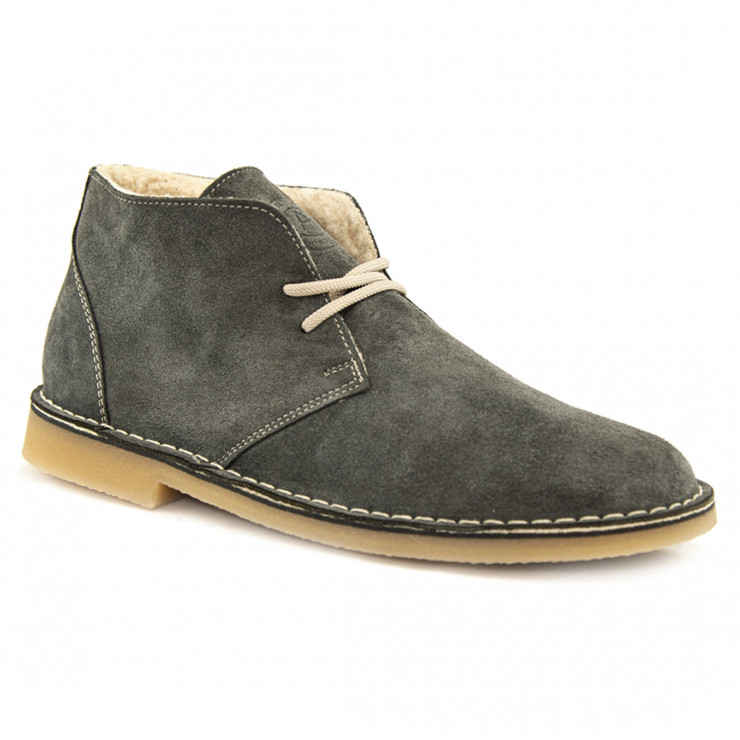 133979 ботинки dark grey suede