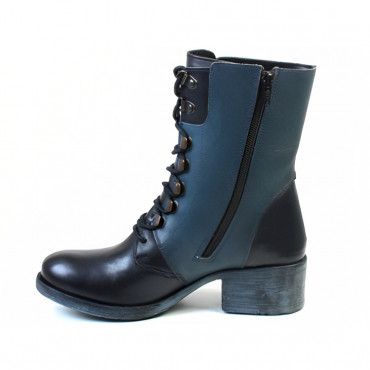 136340 BLACK/BLUE Ботинки