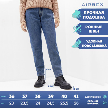 133212 Ботинки black fur