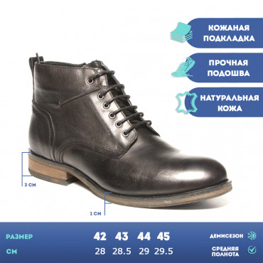 137958 Ботинки черные