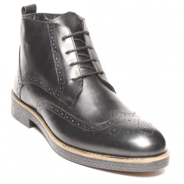 133205 Ботинки black wool