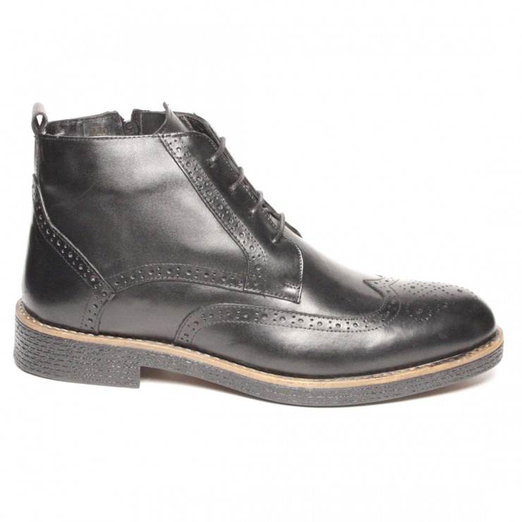 133205 Ботинки black wool