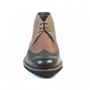 136555 NAVY/ GREY/ BROWN Ботинки