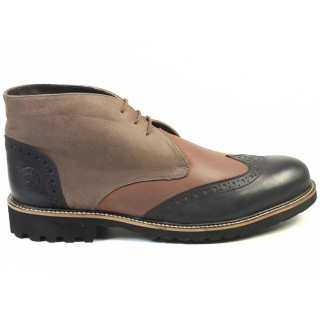 136555 NAVY/ GREY/ BROWN Ботинки