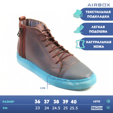 135951 NAVY Ботинки женские AIRBOX