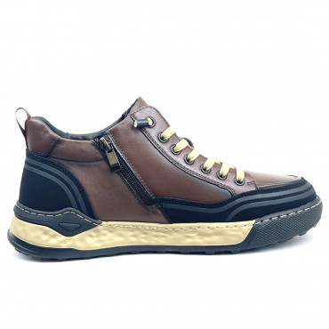 133942 кроссовки brown+black