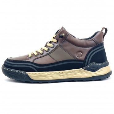 133942 кроссовки brown+black