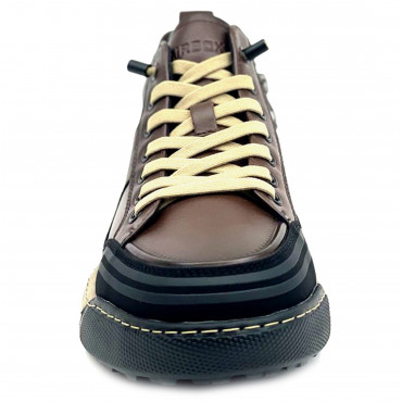 133942 кроссовки brown+black