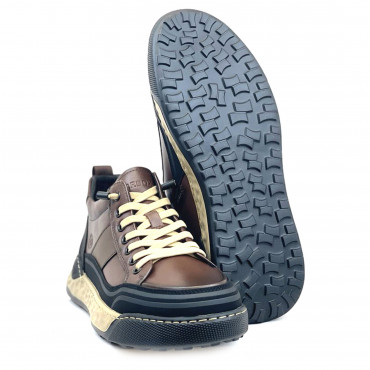 133942 кроссовки brown+black