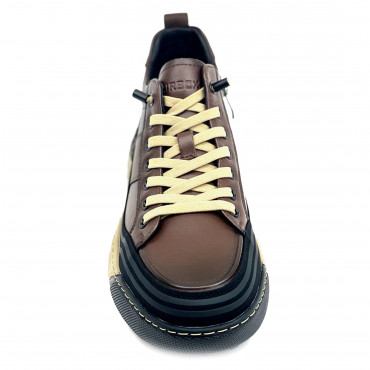 133942 кроссовки brown+black