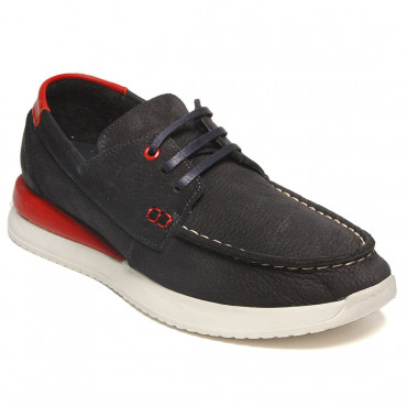 133302 Мокасины navy red