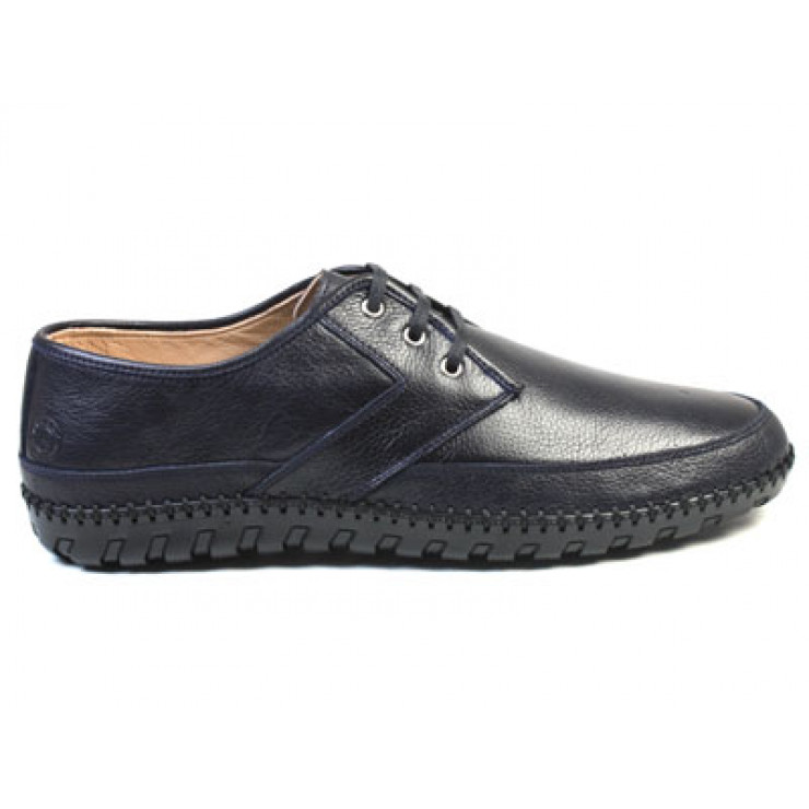137249 Navy blue Мокасины