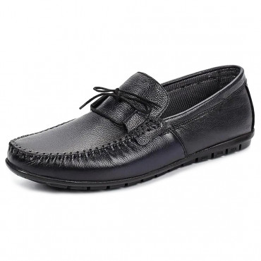 137501Navy blue Мокасины