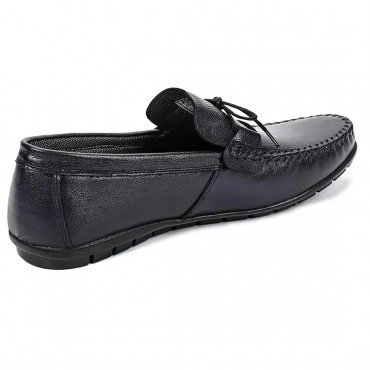 137501Navy blue Мокасины