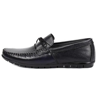 137501Navy blue Мокасины