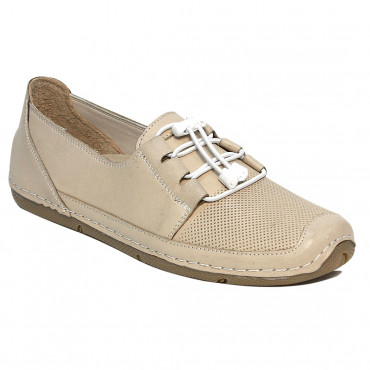137596 beige Мокасины