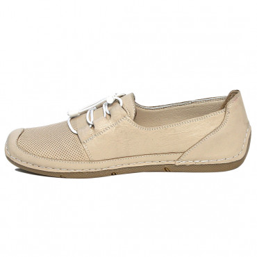 137596 beige Мокасины