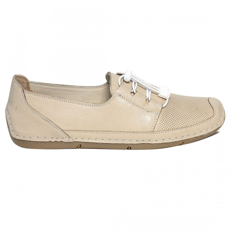 137596 beige Мокасины