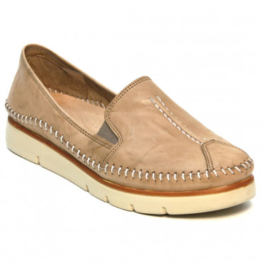 137599 beige Мокасины