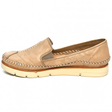 137599 beige Мокасины