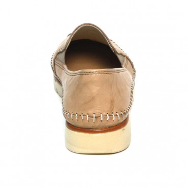 137599 beige Мокасины