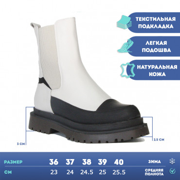 133545 Полусапоги black