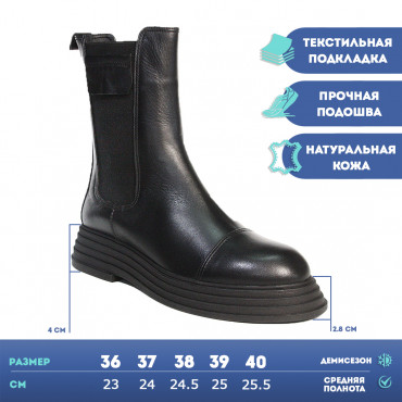 133469 Полусапоги black