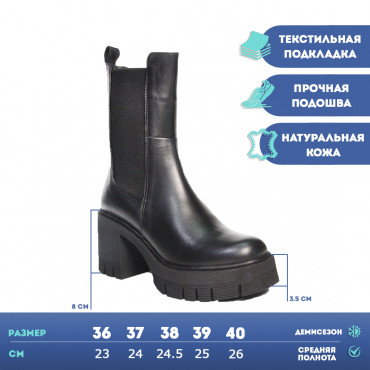 133471 Полусапоги black