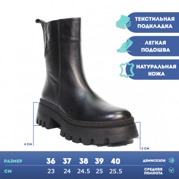 133473 Полусапоги black