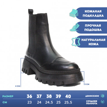 133475 Полусапоги black